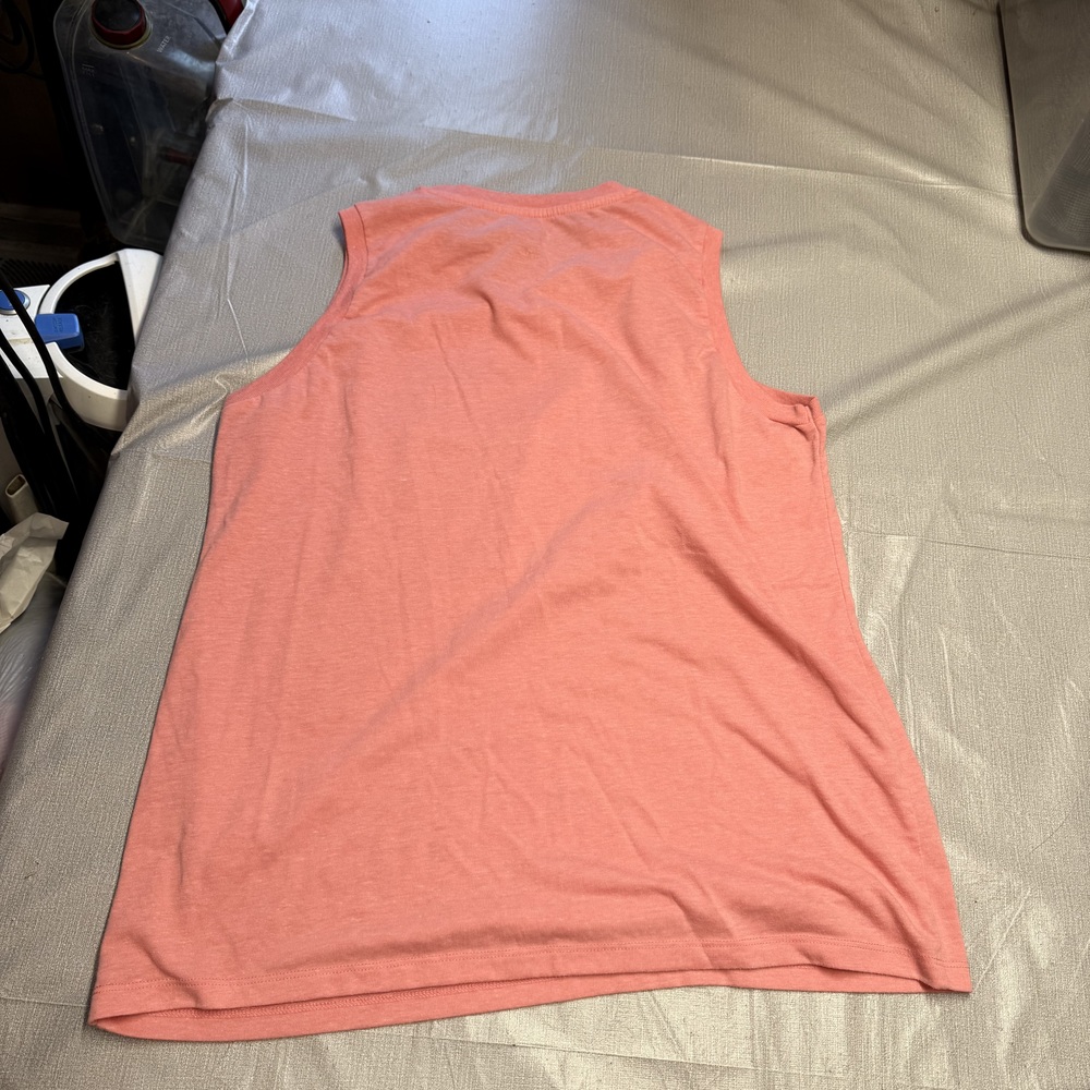 PositiviTees Feeling Blessed graphic tank top L pink - Picture 4 of 7